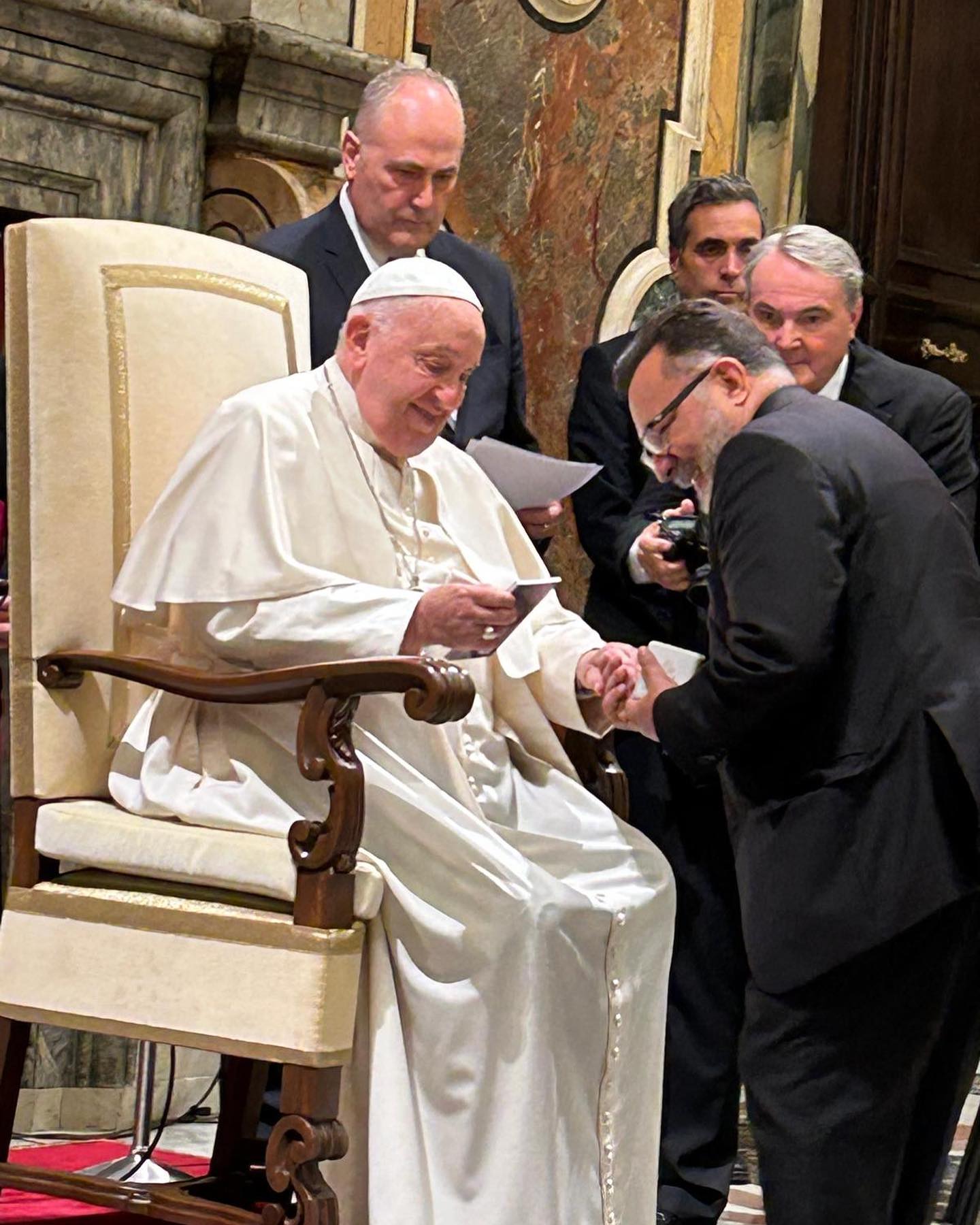 Reitor com o Papa