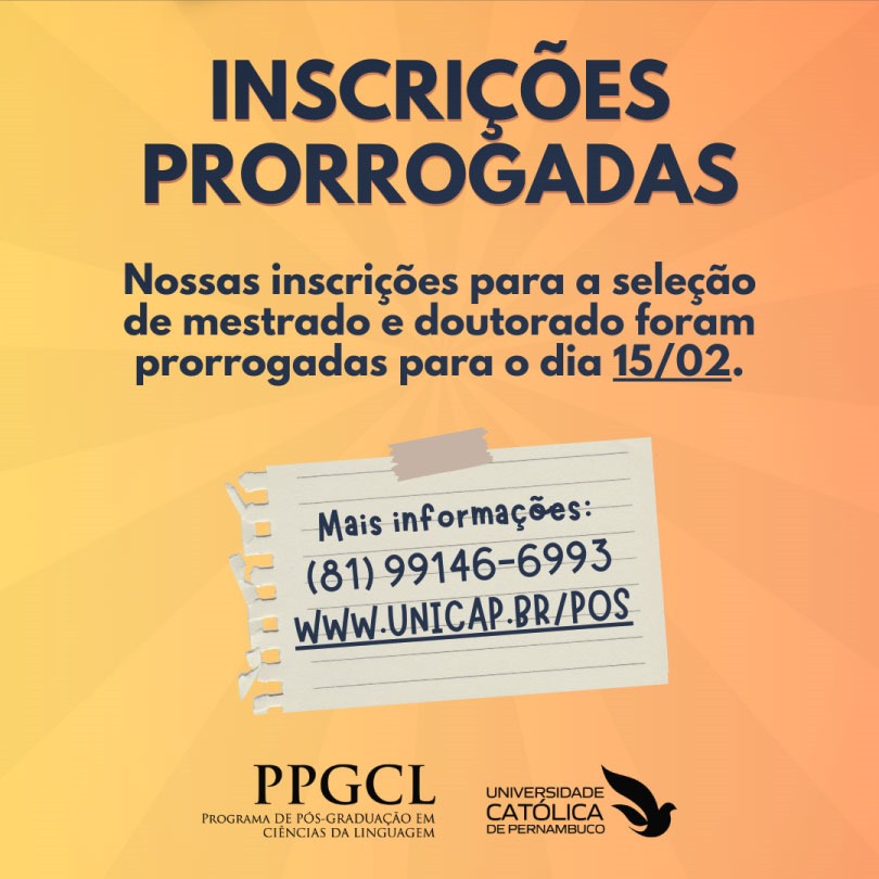 Cartas do PPGCL - Prorrogação 