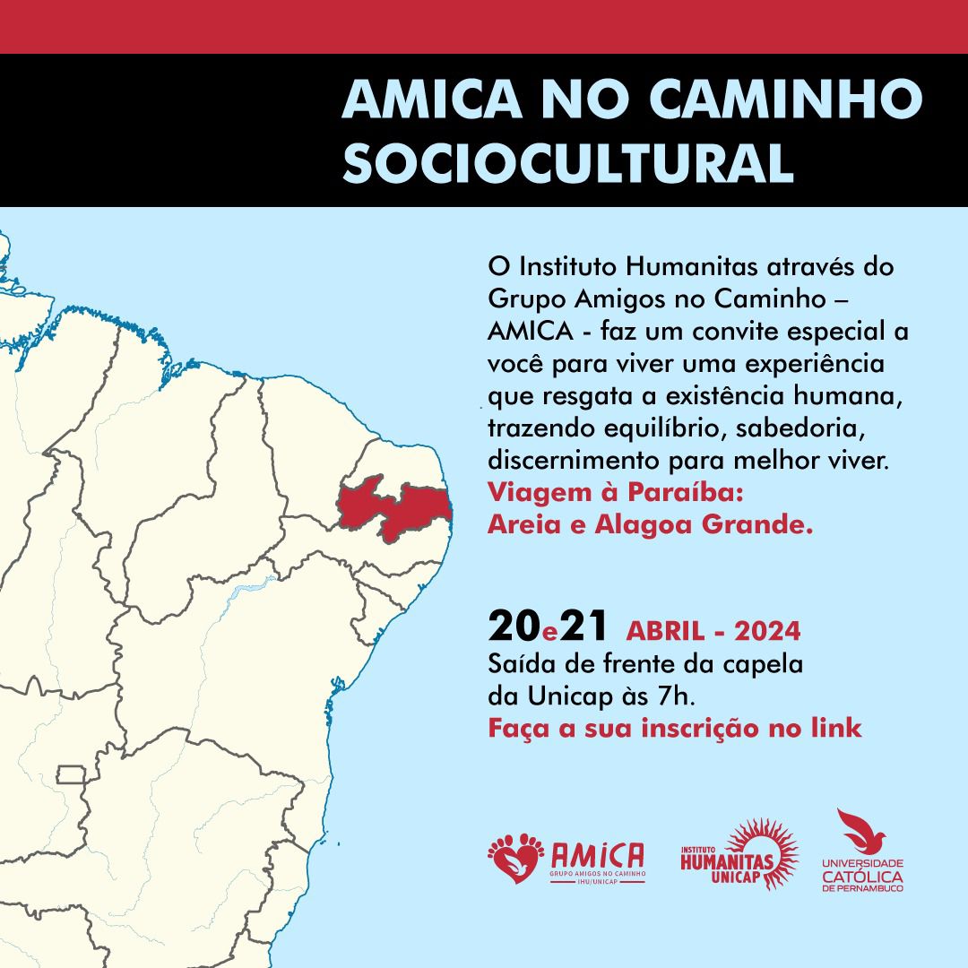 Cartaz do AMICA no caminho cultural