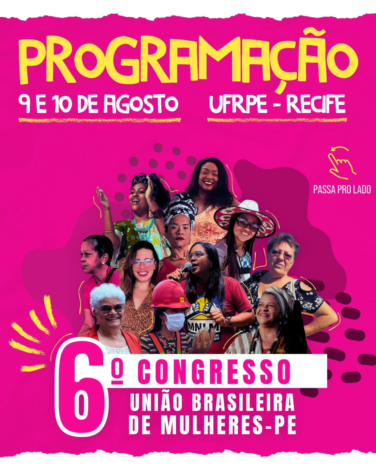 Cartaz do 6º Congresso da União Brasileira de Mulheres