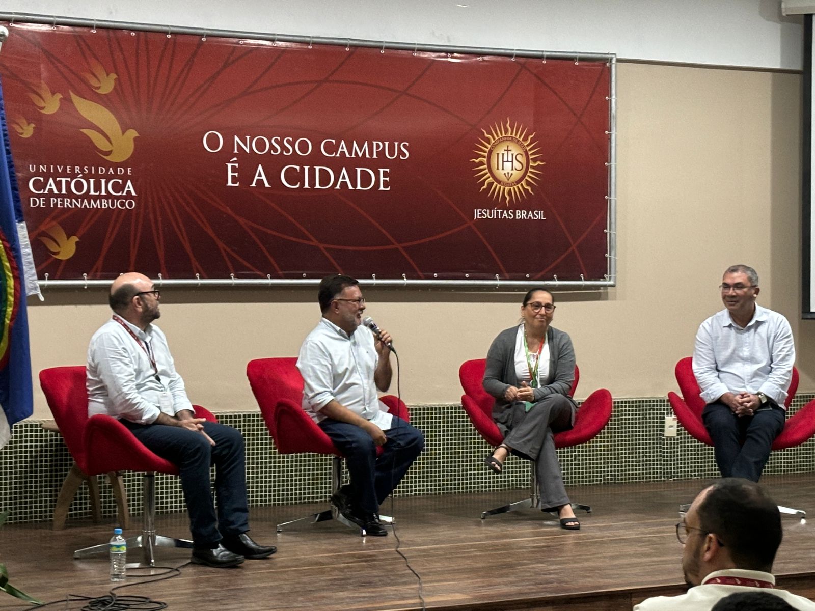 Autoridades na abertura