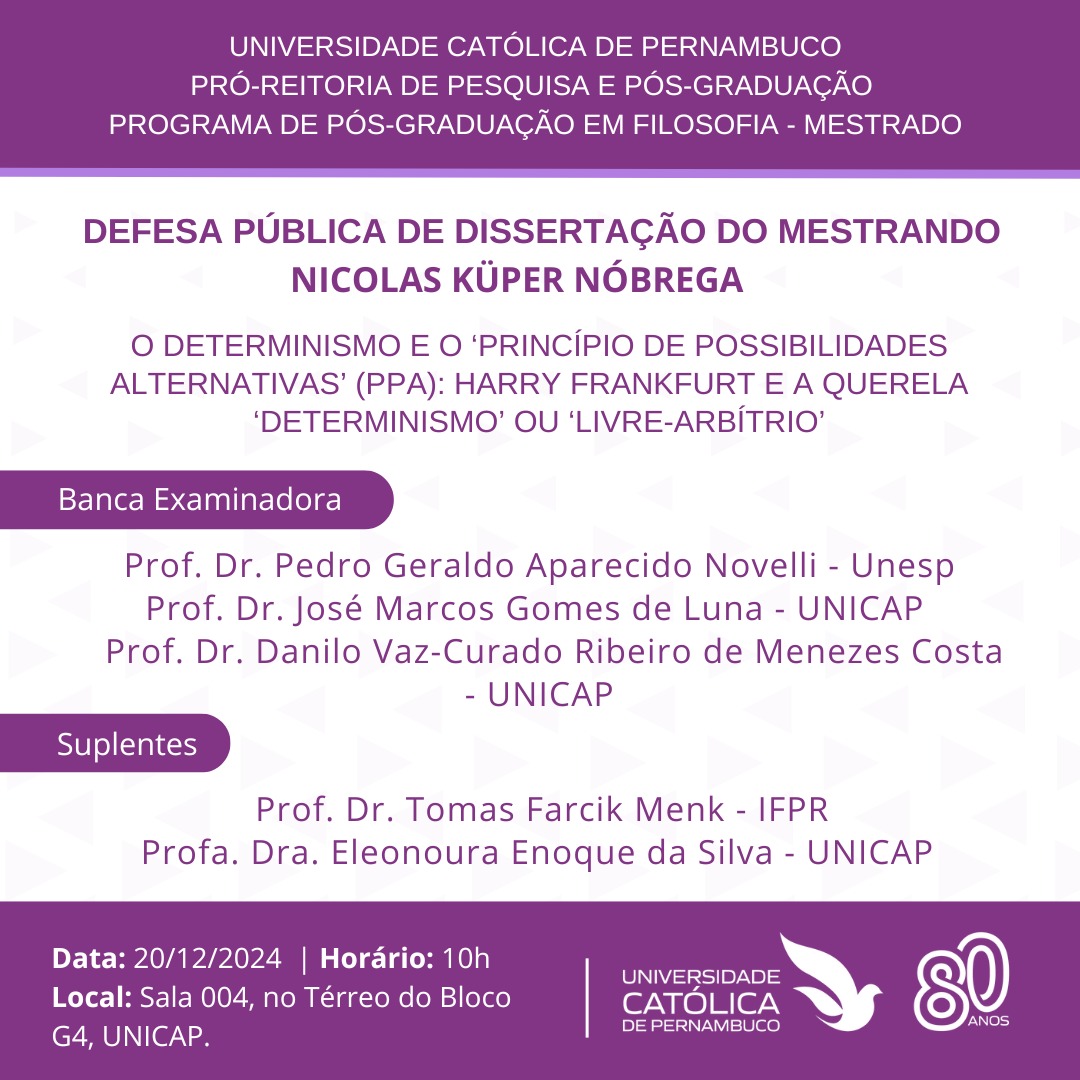 cartaz do evento