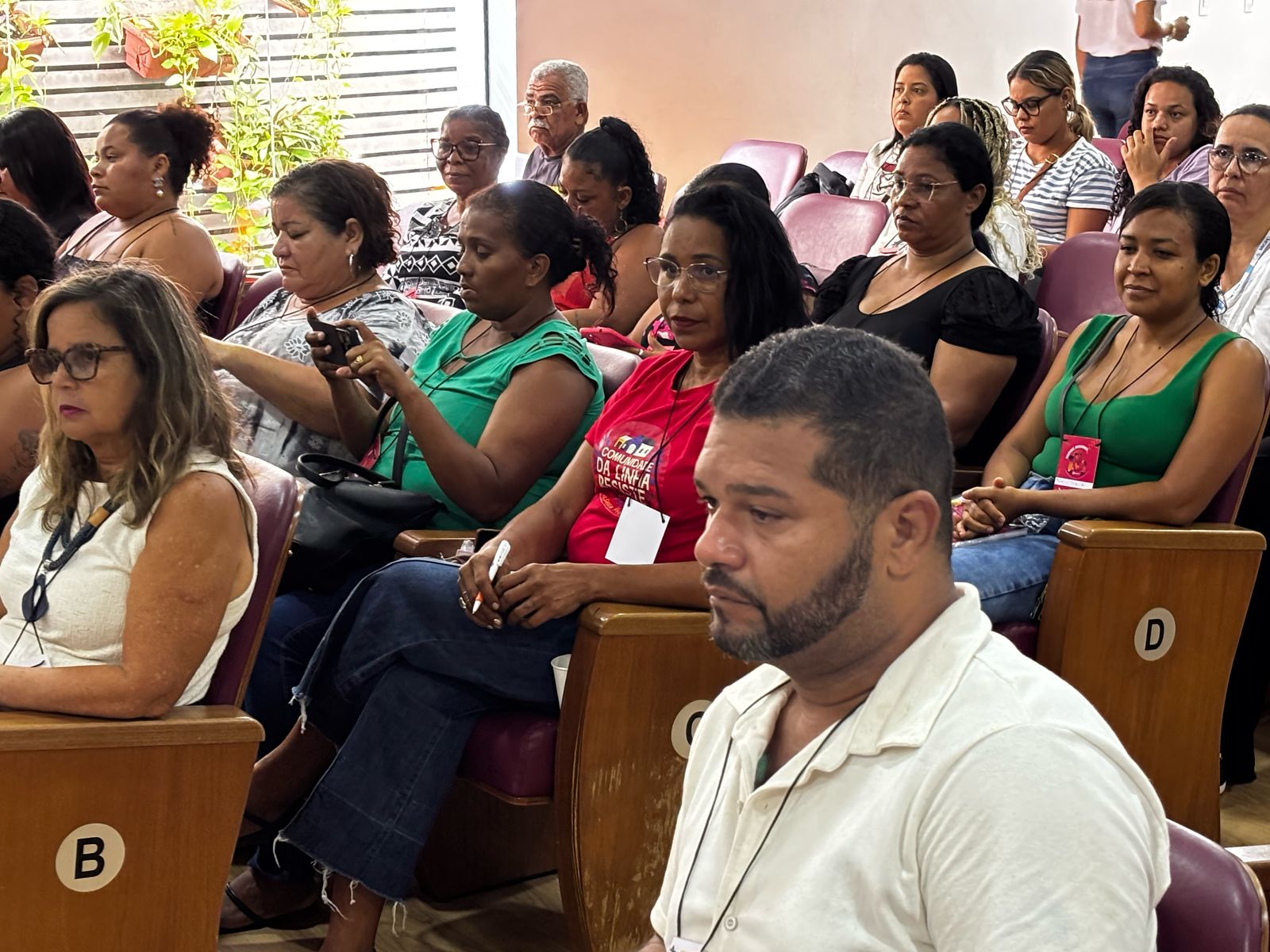 Turma no auditório Dom Helder