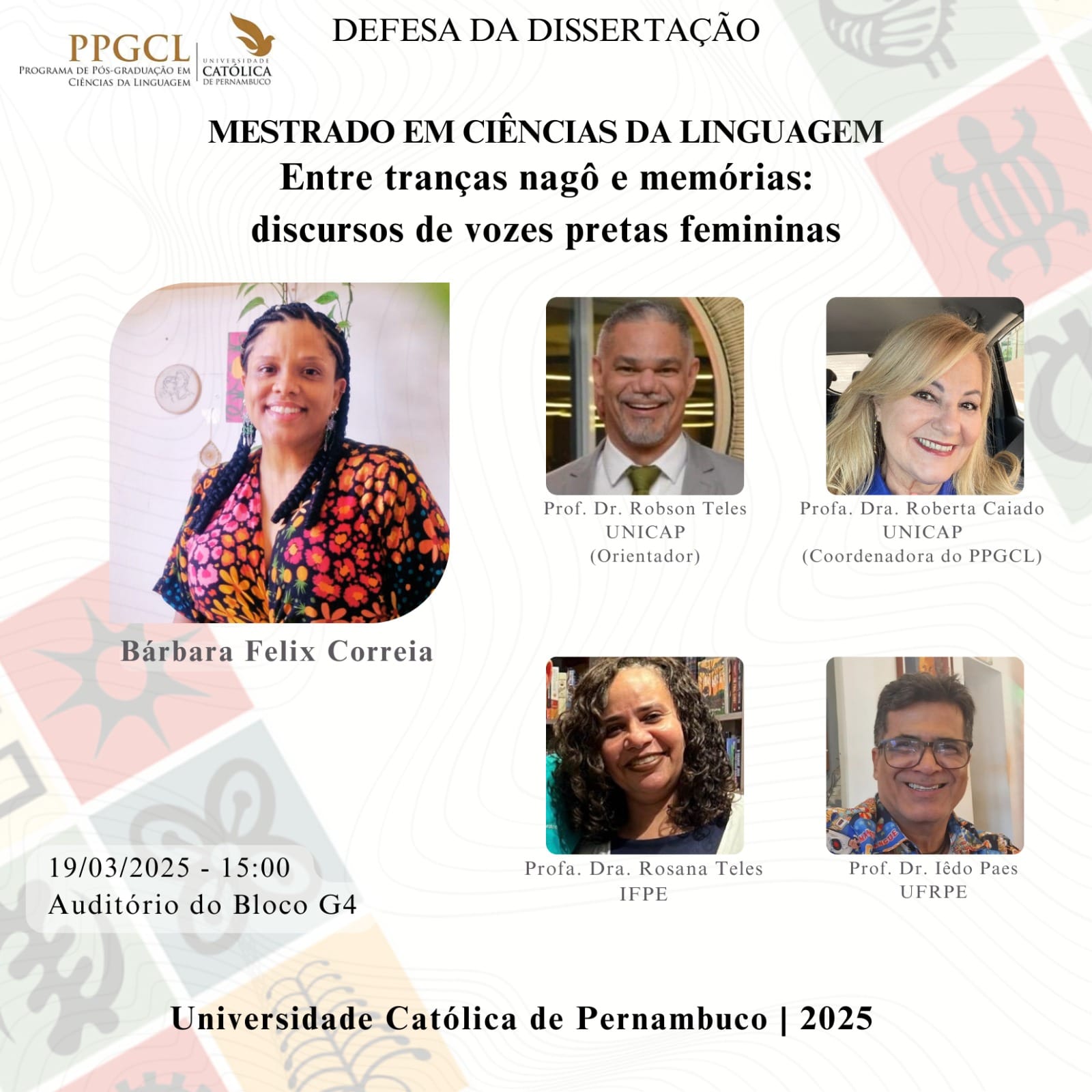 cartaz do evento