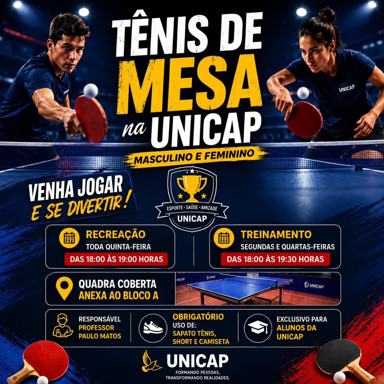 BANNER DA SELETIVA DE TÊNIS DE MESA