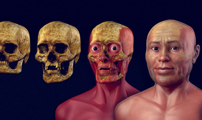 Vídeo mostra a reconstrução facial de um homem de 2 mil anos encontrado no Brasil