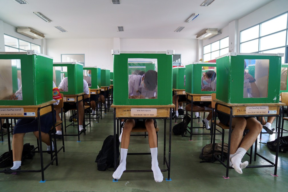 Alunos em sala de aula