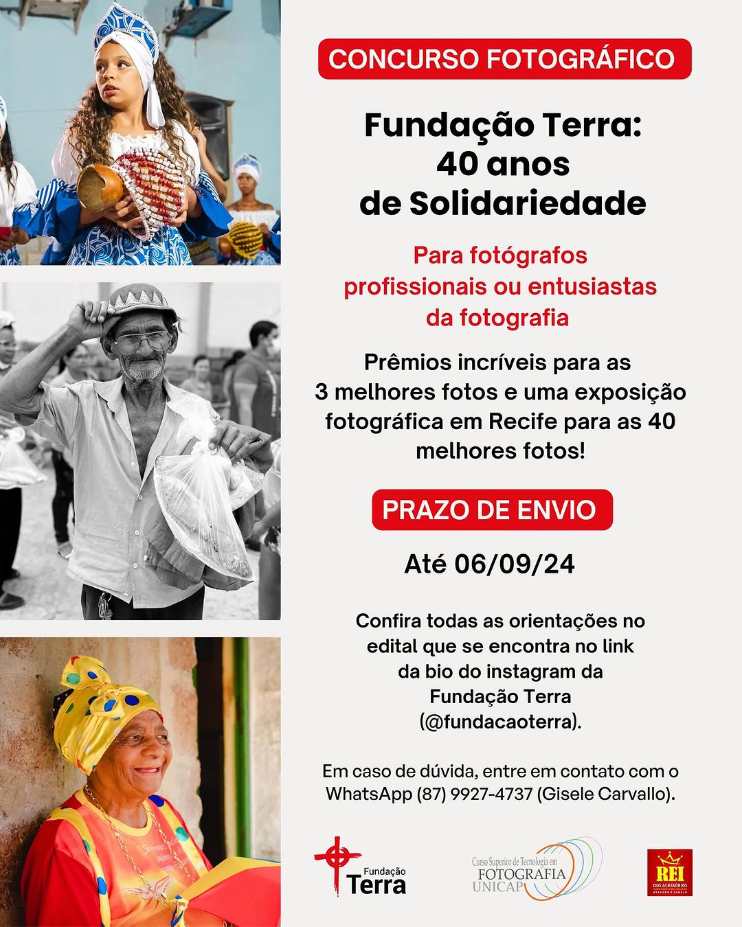 concurso fundação terra 40 anos