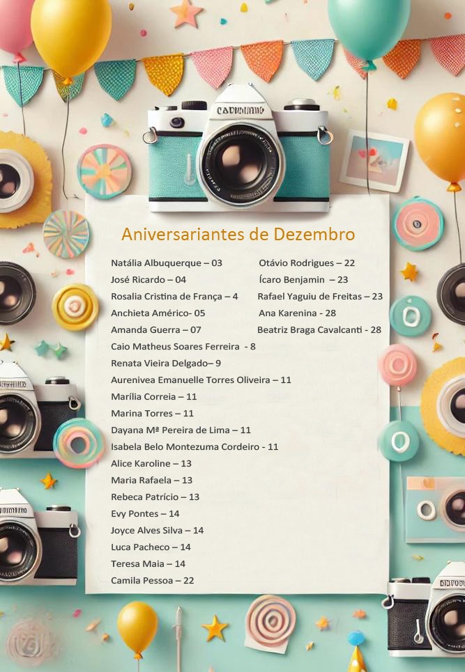 Aniversário dez 2025