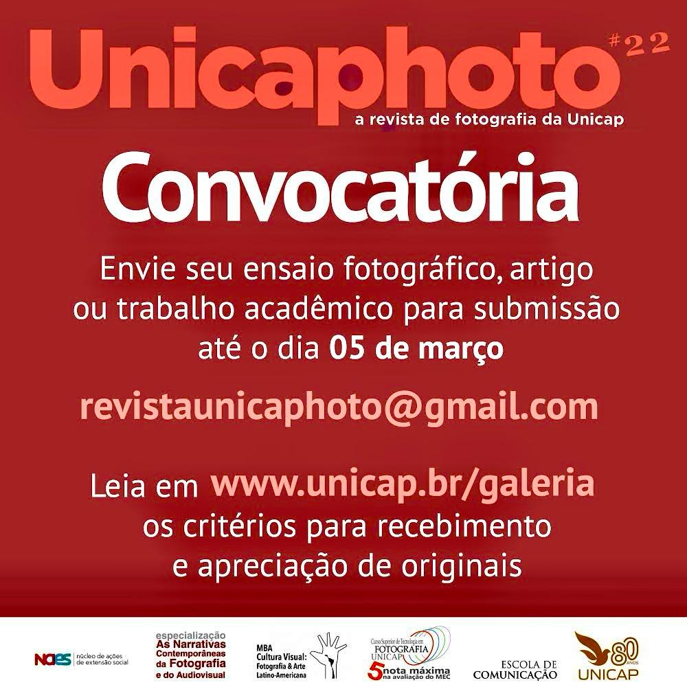 convocatória 22ª edição unicaphoto 