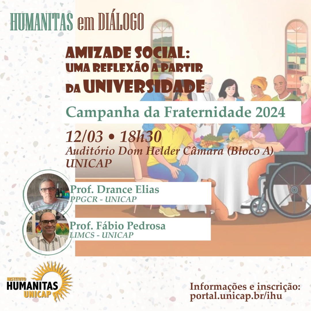 Cartaz do Humanitas em Diálogo - CF2024