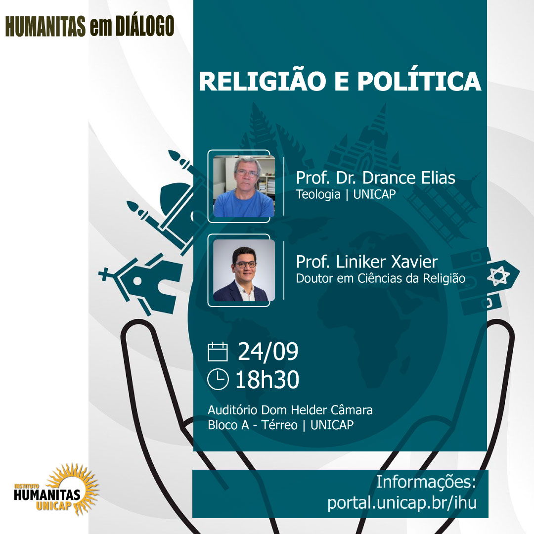 Cartaz do Humanitas em Diálogo - Religião e Política