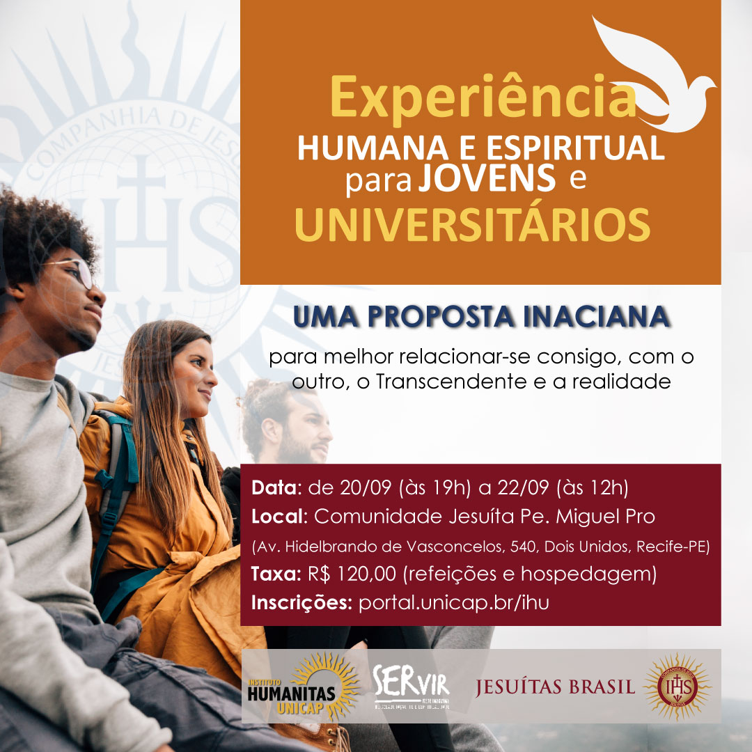 Experiência espiritual e humana para jovens e universitários em Dois Unidos (Recife-PE) 2024.2