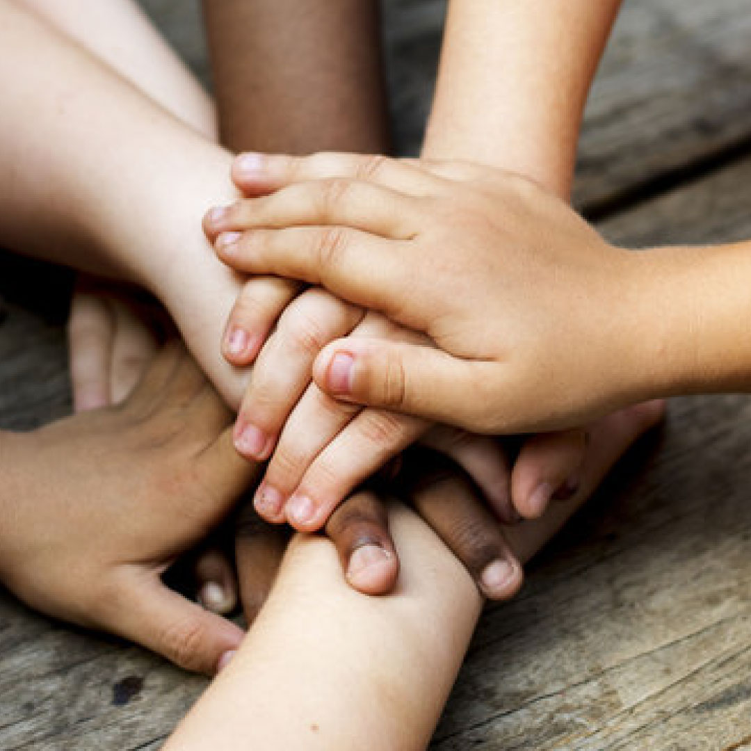 Fraternidade: mãos unidas