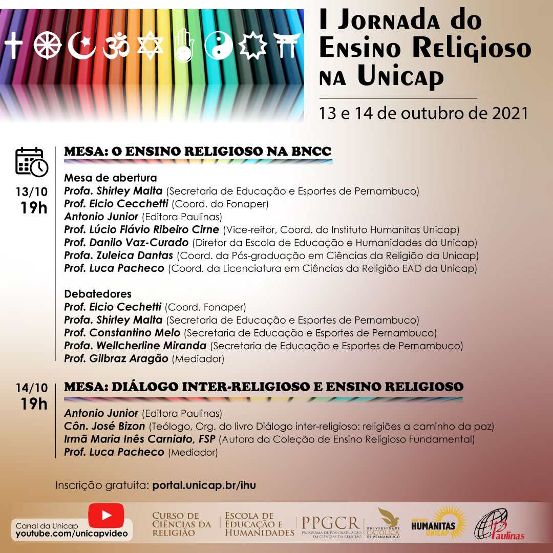 Jornada de ensino religioso da unicap