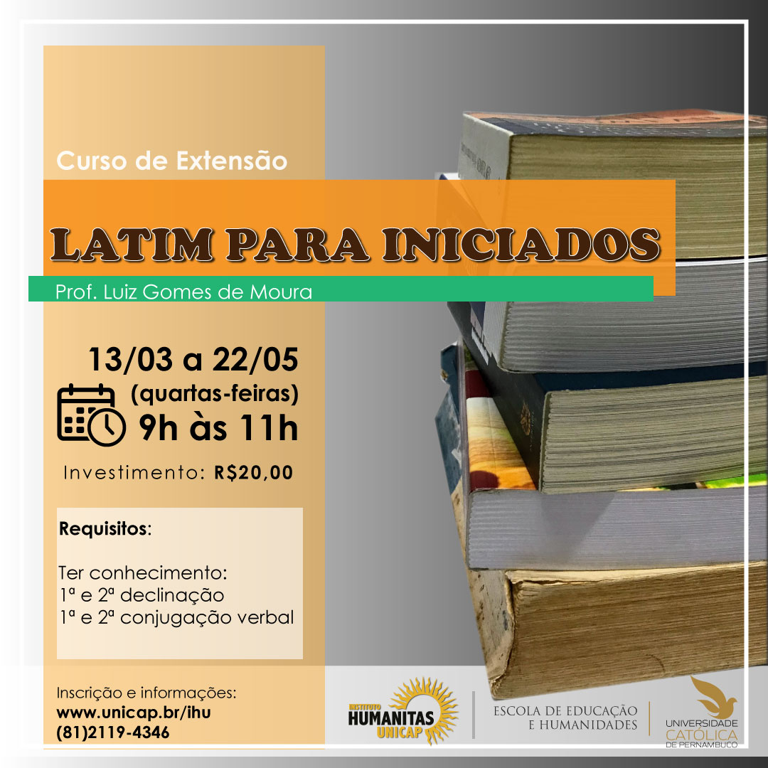 Curso de extensão Latim para iniciados