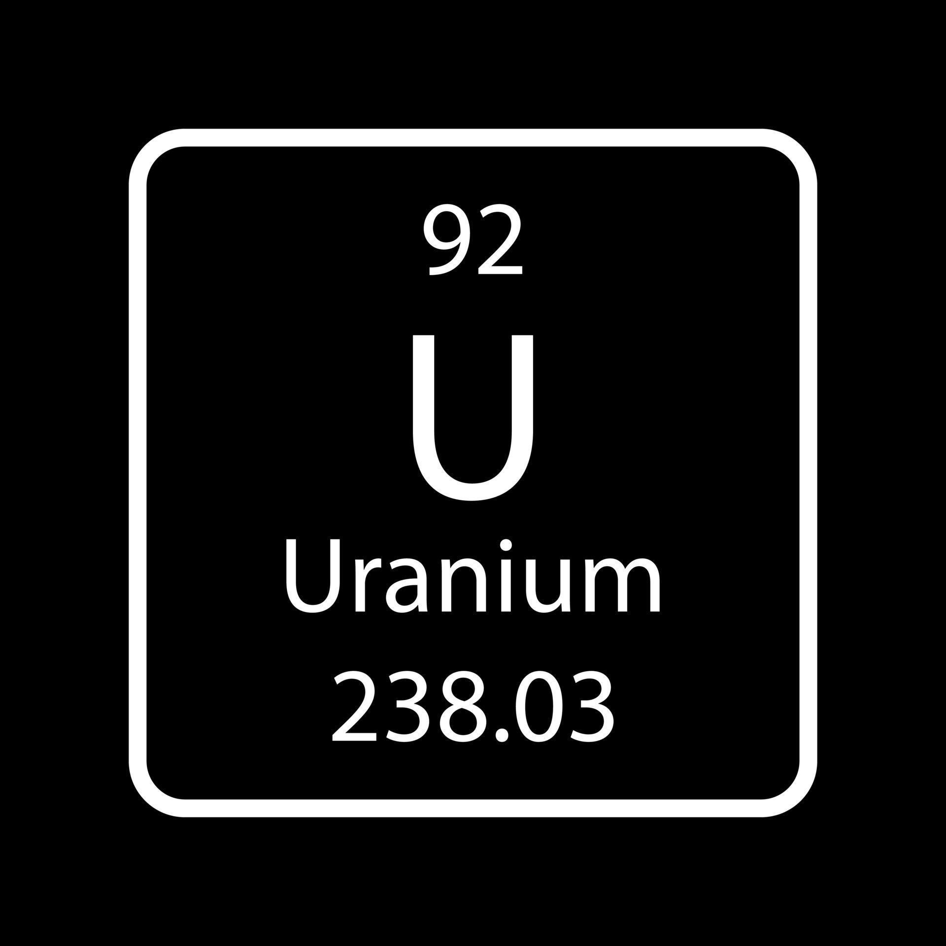 símbolo do urânio