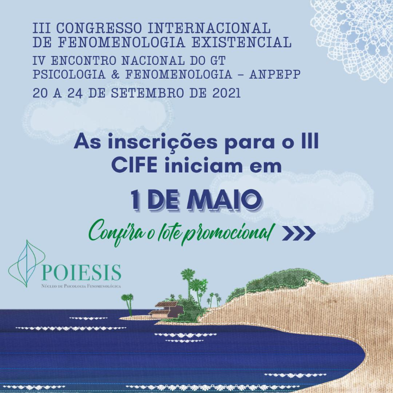 Banner com informações de inscrições do evento