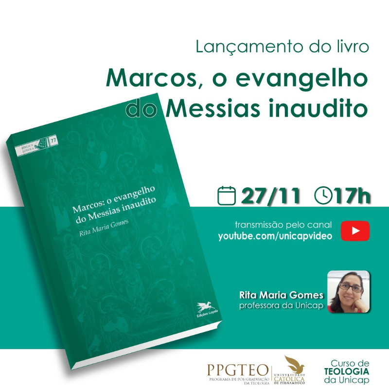 Lançamento do Livro Marcos, o Evagelho do Messias inaudito