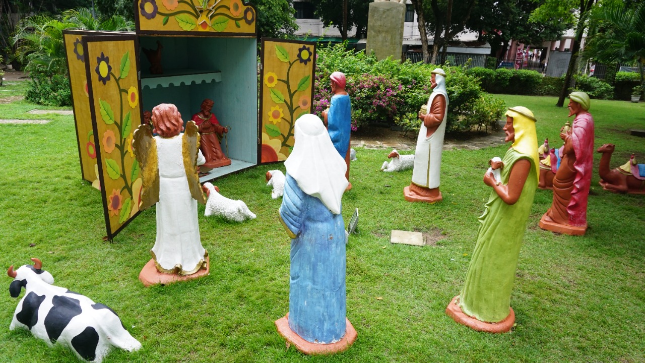 Presépio nos Jardins da Universidade