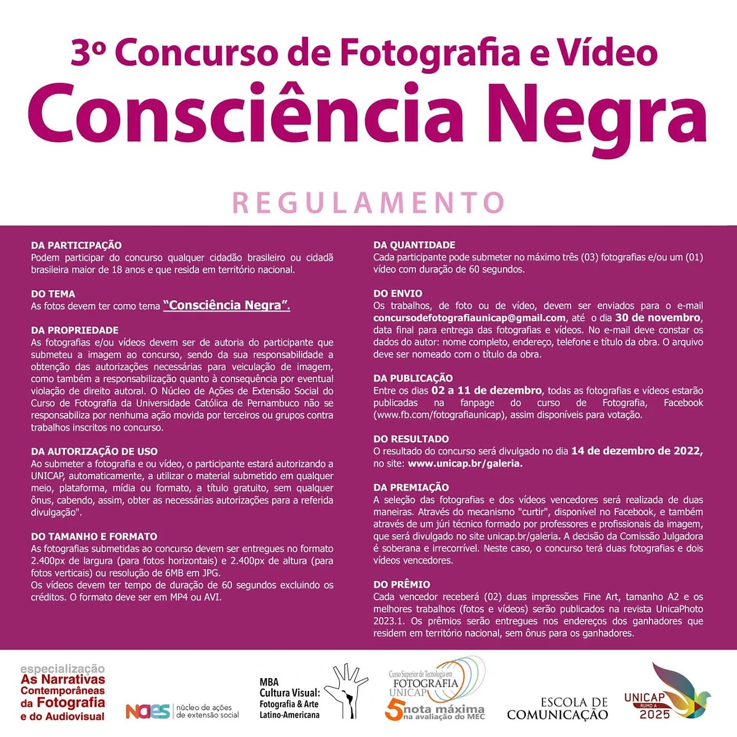 consciencia negra regulamento