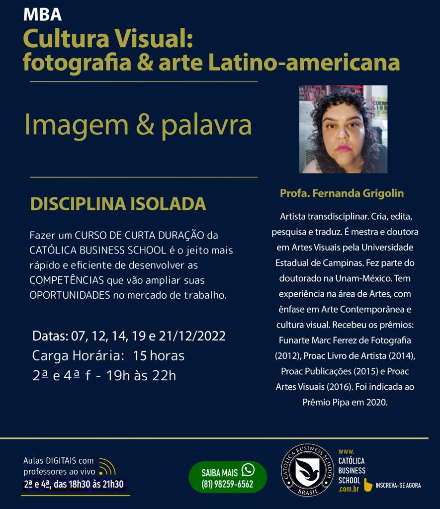disciplina isolada de Fernanda Grigolin