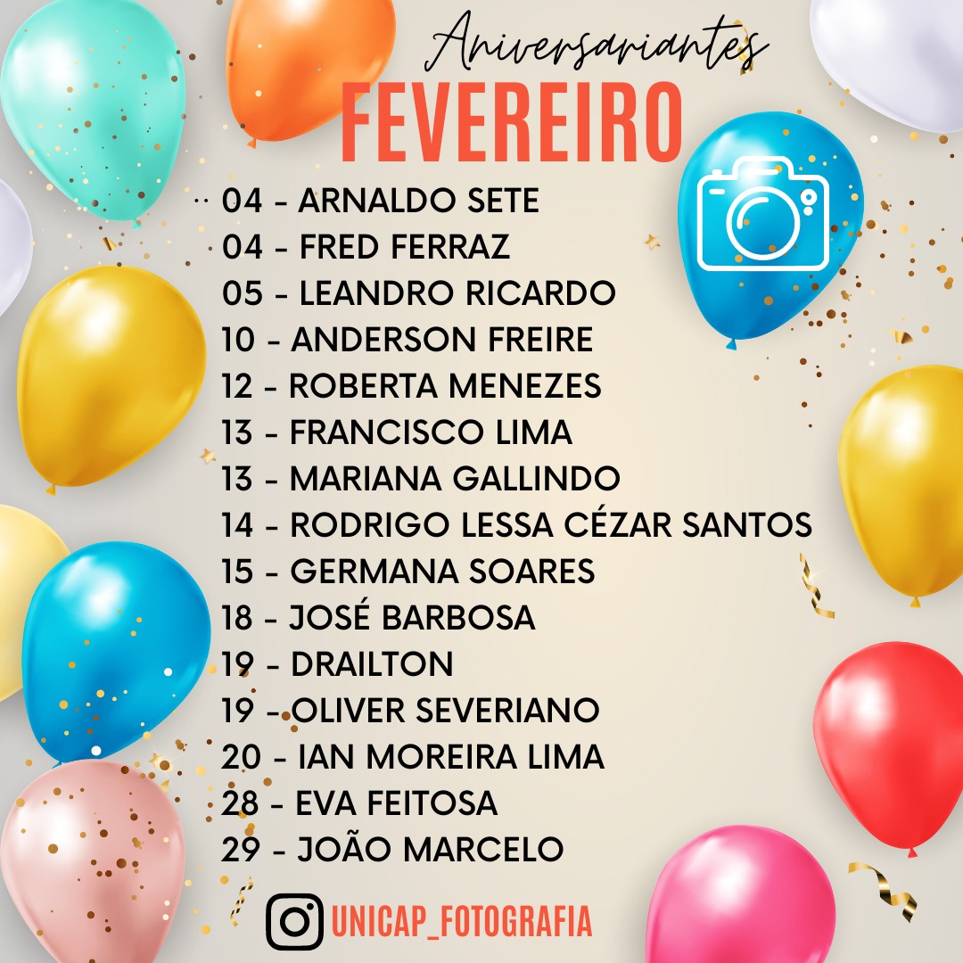 aniversariante de fevereiro