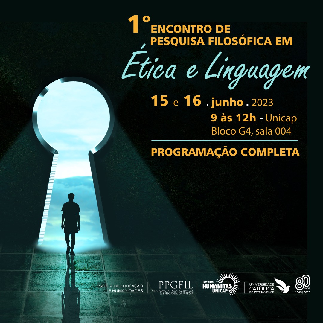card do 1º Encontro de Pesquisa Filosófica em Ética e Linguagem