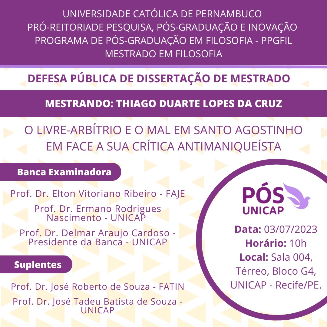 cartaz do evento