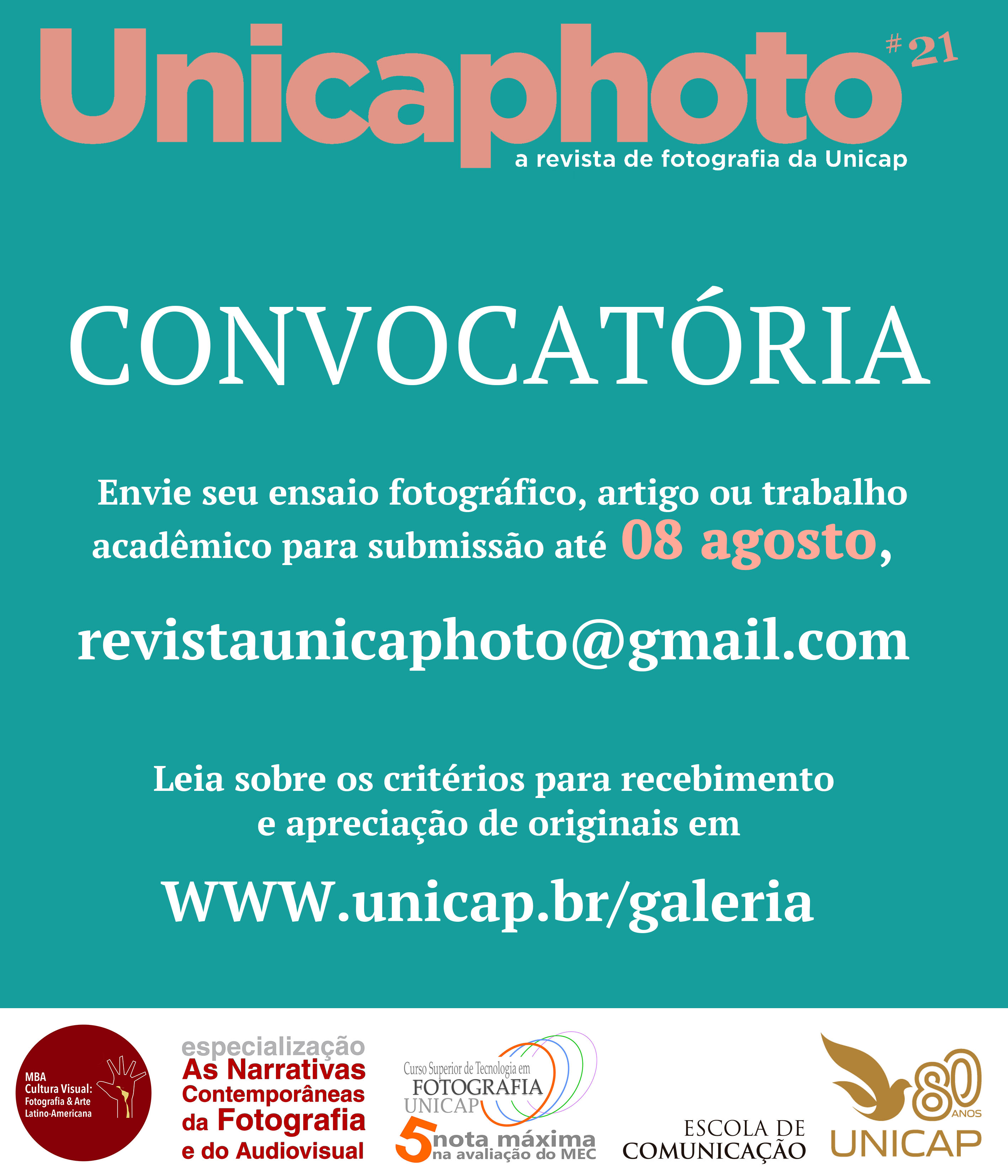 Convocatória Revista Unicaphoto - Unicap - Universidade Católica de ...