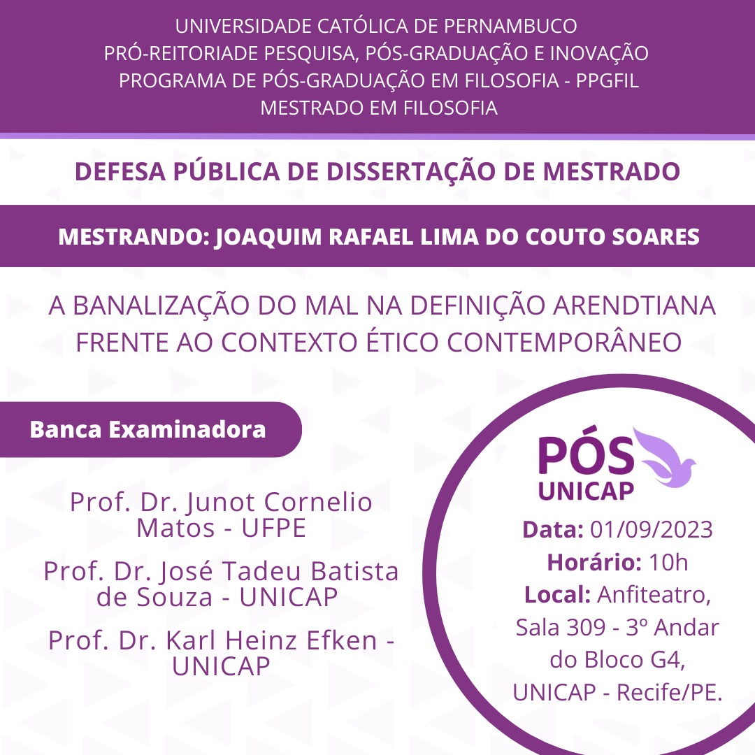 cartaz do evento