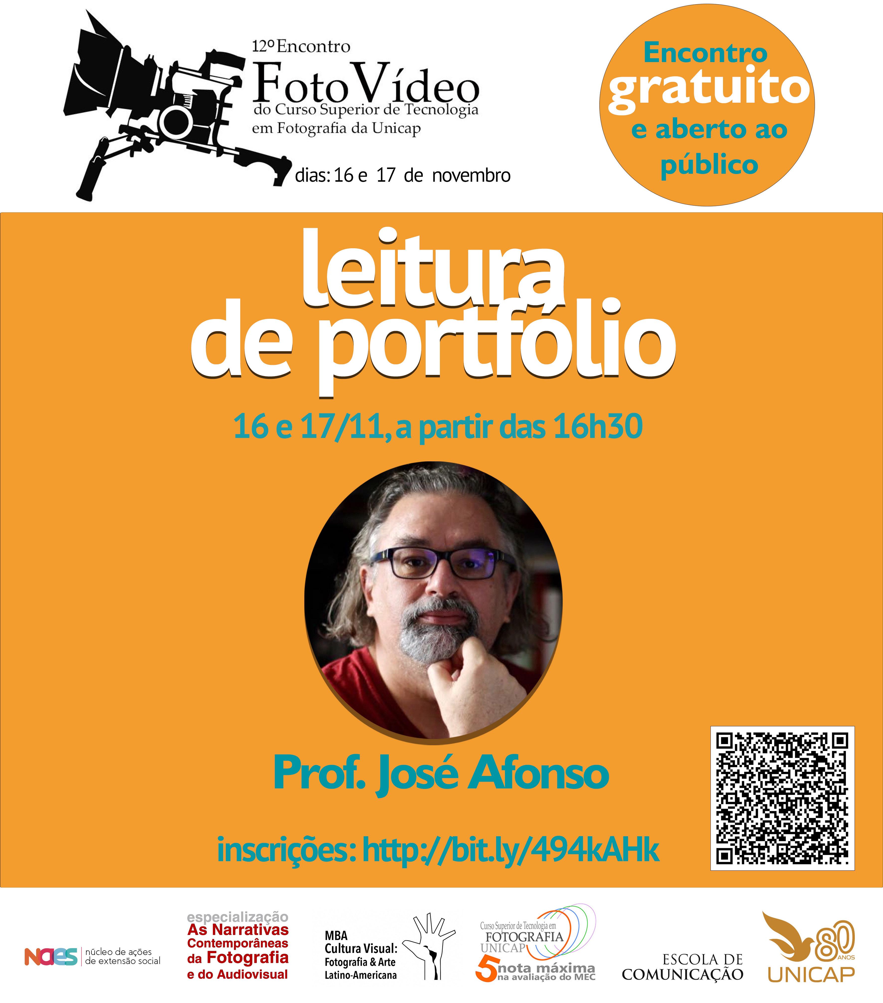 prof José Afonso leitura de portfólio