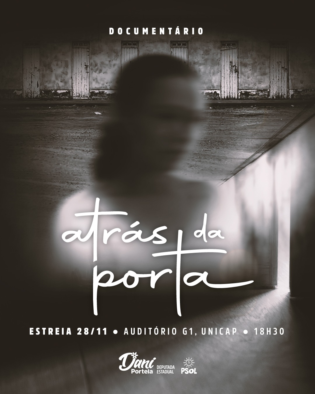 card do documentário Atrás da Porta