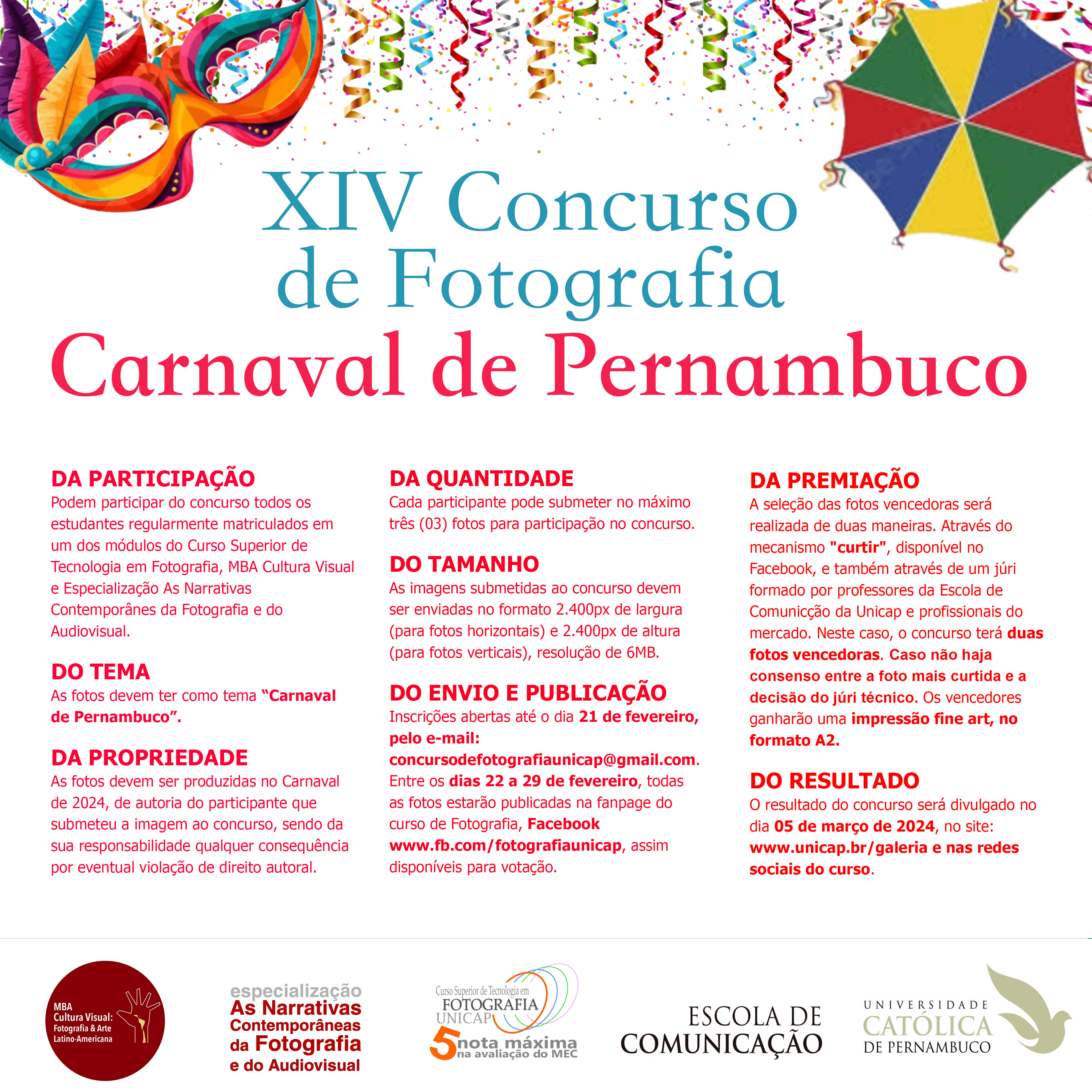 XIV concurso de carnaval