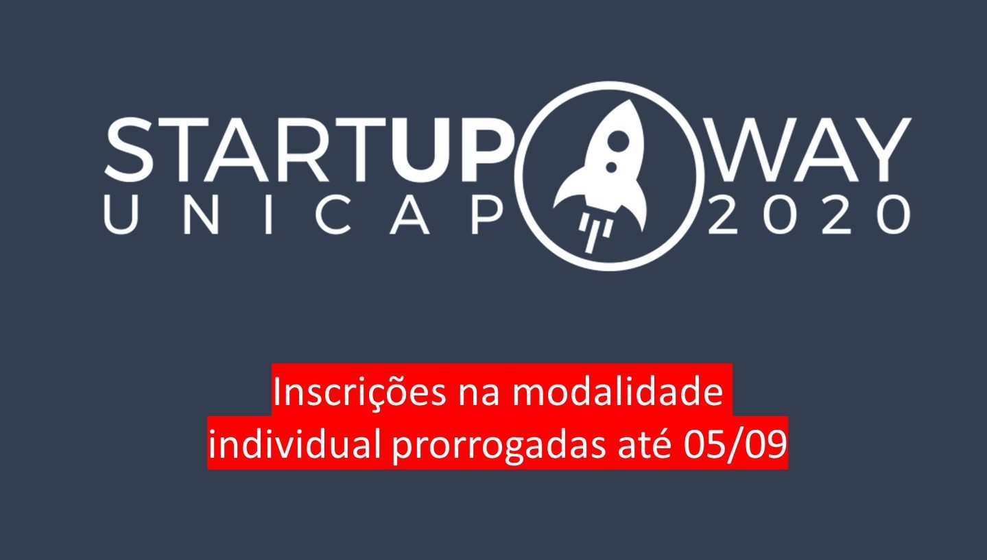 Startup Way 2020: últimos dias de inscrição!