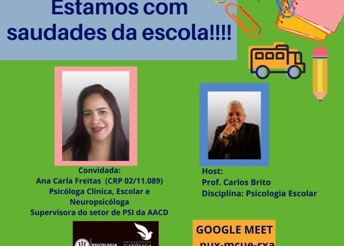 Como crianças e adolescentes estão lidando com o distanciamento da escola é tema de live